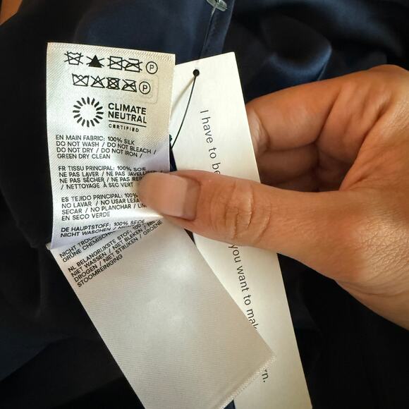 New Reformation Pernille Silk Dress - Picture 4 of 5